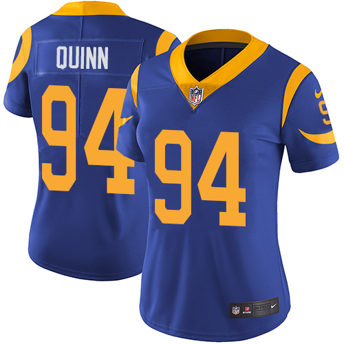 Nike Rams #94 Robert Quinn Royal Blue Alternate Women's Stitched NFL Vapor Untouchable Limited Jersey - Click Image to Close